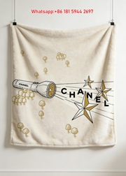 Chanel Flashlight Star Illustration Flannel Throw Blanket IMG_7065